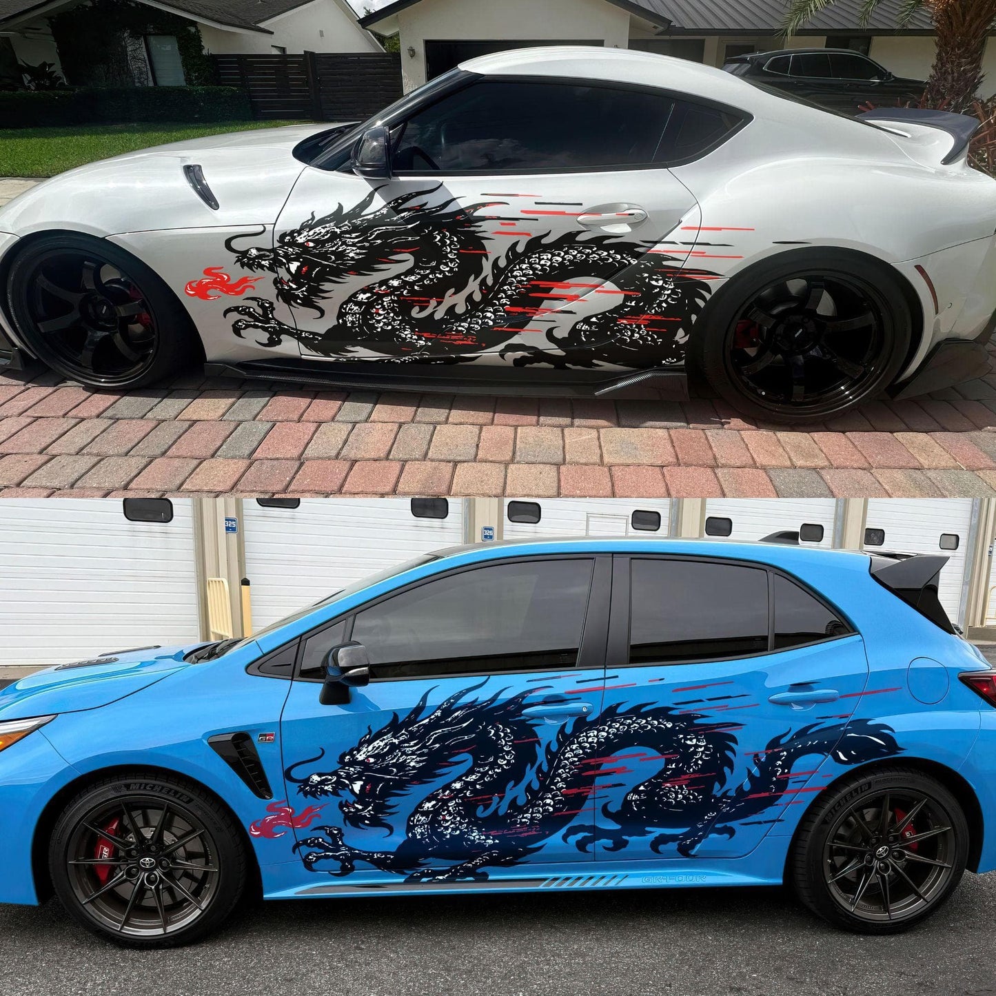 Dragon Graphic Decal Sticker for Car / Truck. Universal Fit. #6997