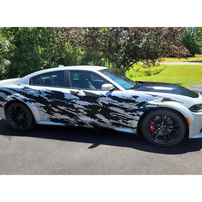 Splash Decal, Grunge Scratch Marks Decal Sticker for Challenger, Charger. #7102