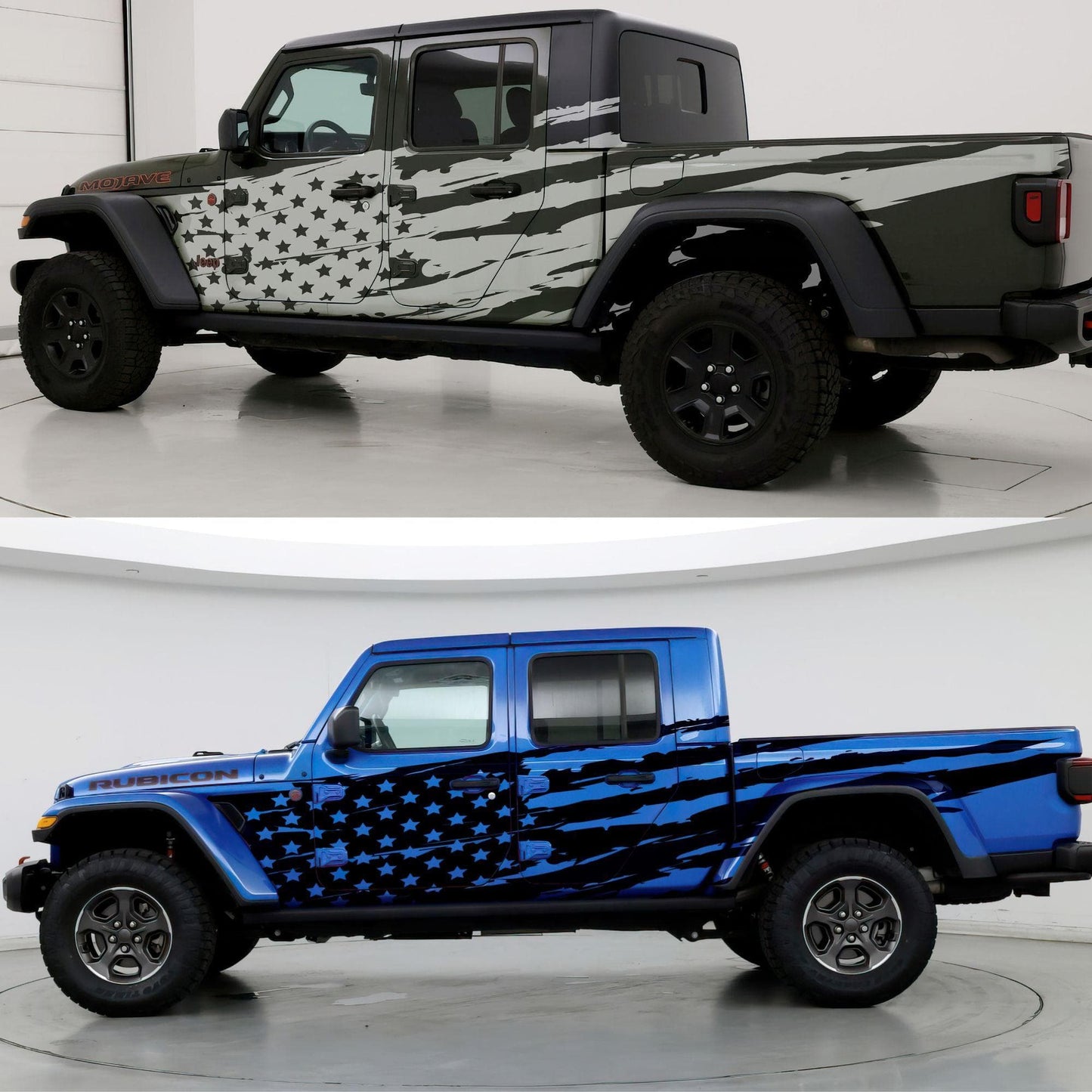 USA Flag Truck Decal Sticker. #6845