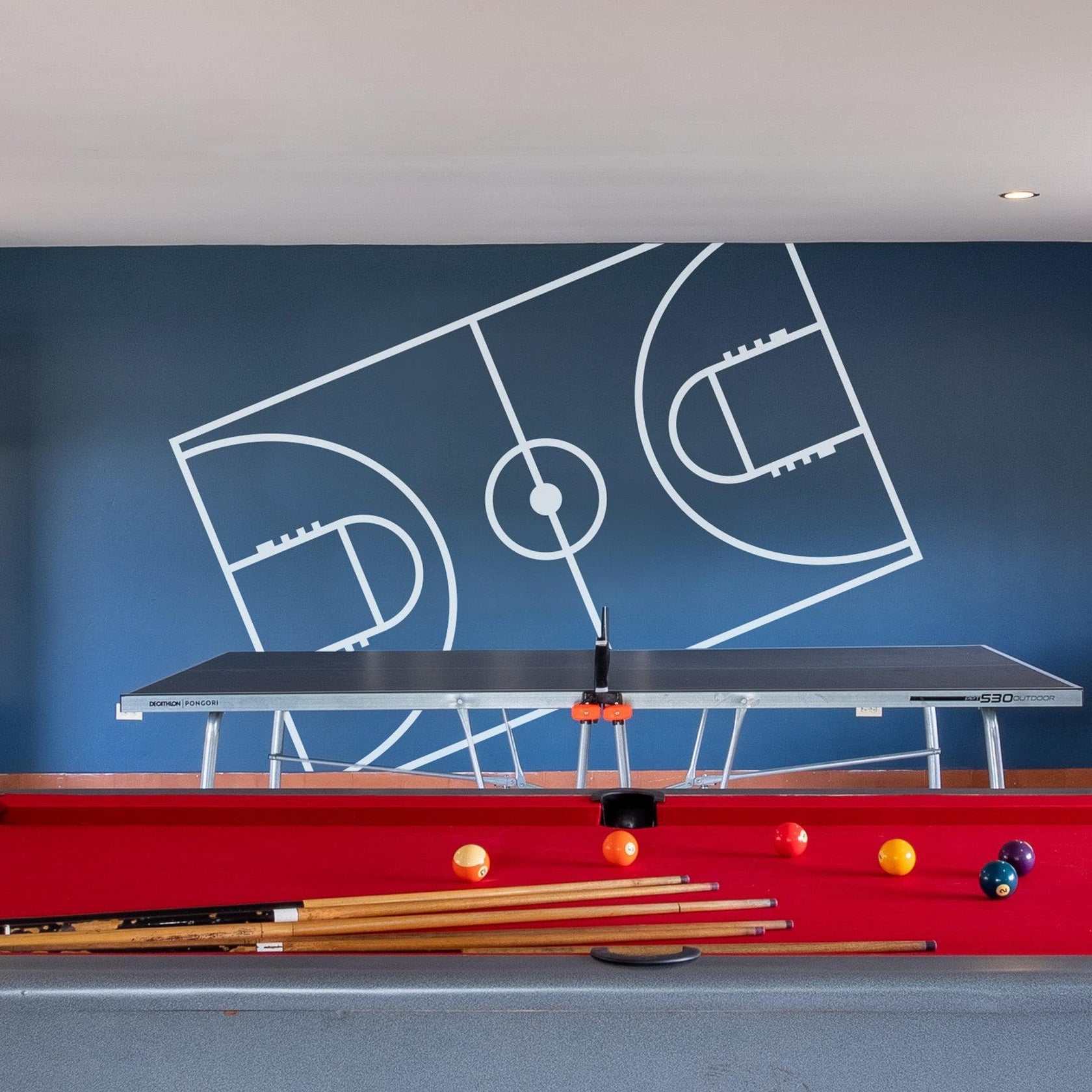 Basketball Court Wall Decal Sticker. 1320 StickerBrand