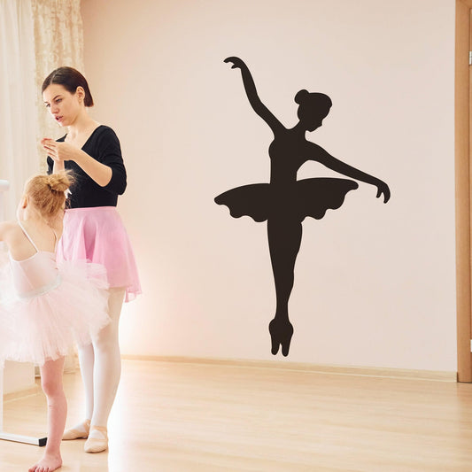 Ballerina Wall Decal Sticker. Dancer Silhouette. #1327