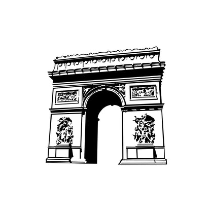 Arc De Triomphe Paris France Wall Decal. #1361