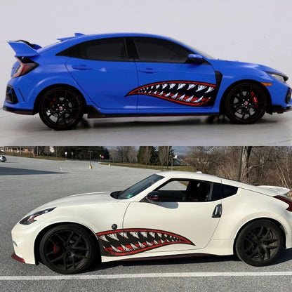 Flying Tiger Shark Military Bomber Design Decal. Jaws Decal. #6992