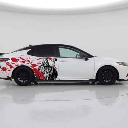 Grim Reaper Blood Splatter Car Decal. #7082