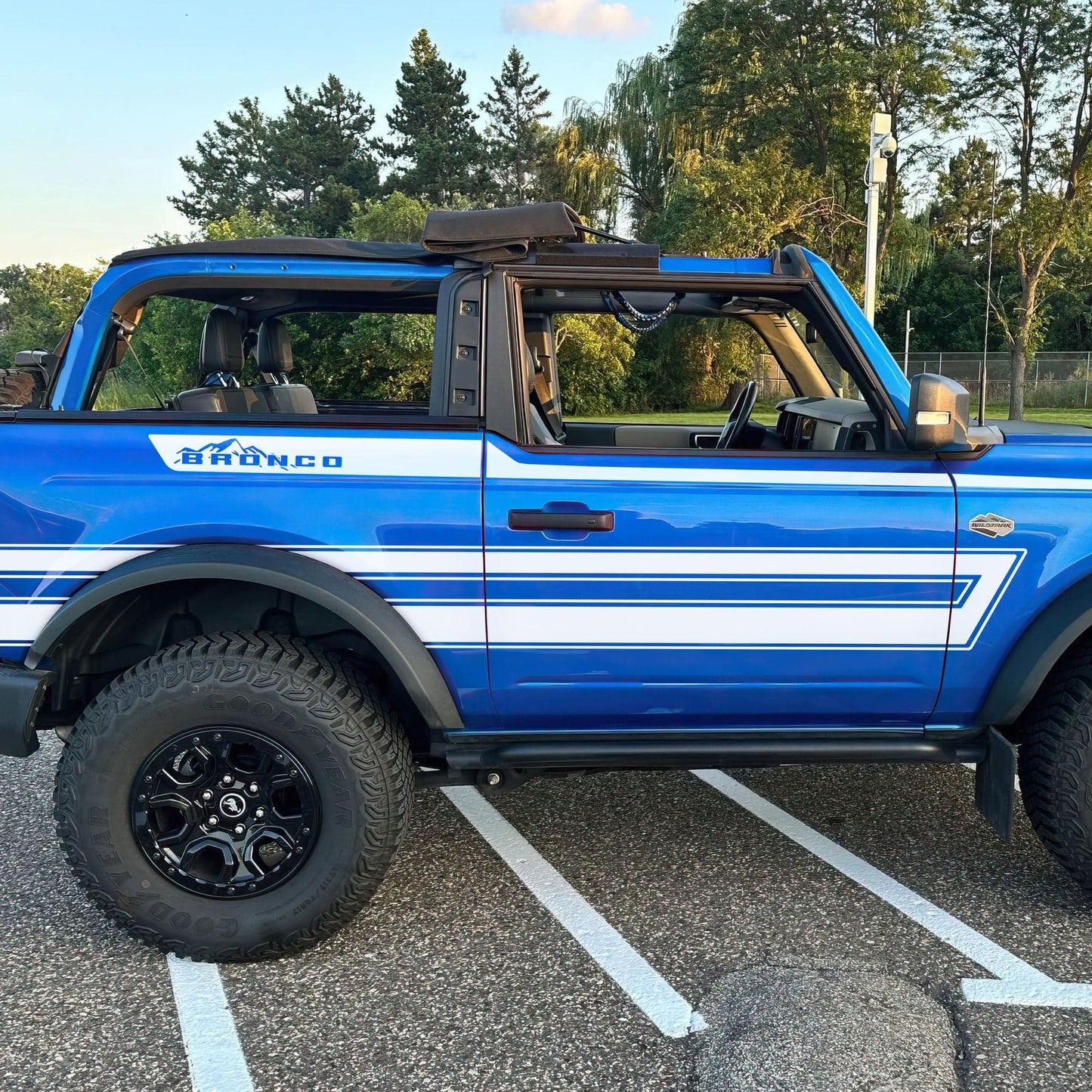 Offroad Overland Bronco Stripes Decal Sticker. #7035