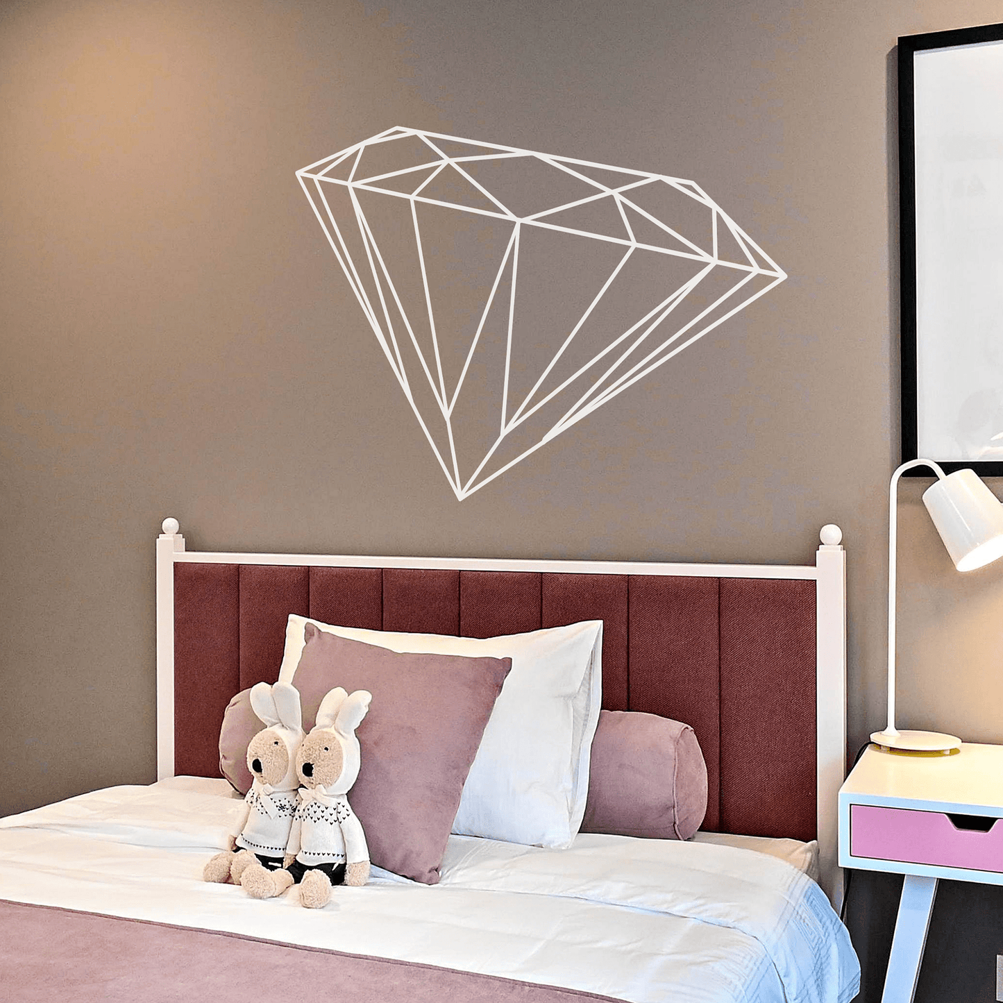 Elegant Diamond Wall Decal for Glamorous Home Decor #1483