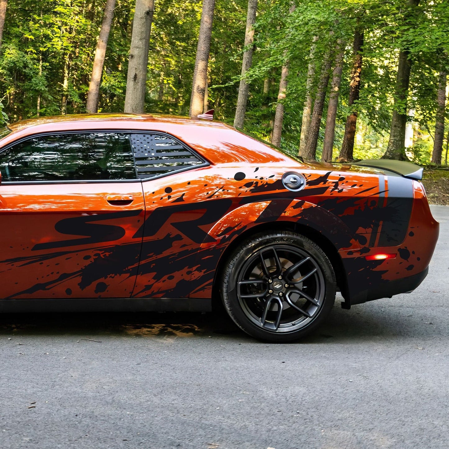 SRT Splatter Car Decal. For Challenger, Charger, Durango. Mopar. #7086