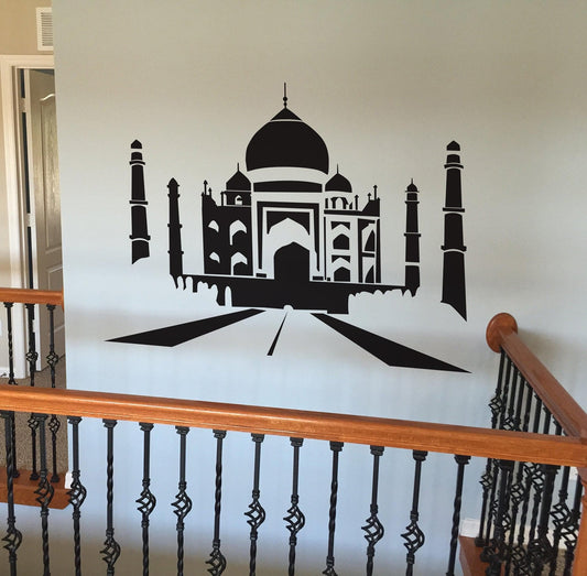 Taj Mahal Silhouette Vinyl Wall Art Decal Sticker. #158