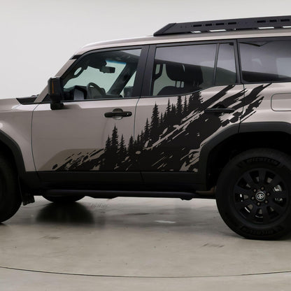 Overland Forest Tree Mud Splash Truck Decal. #6849