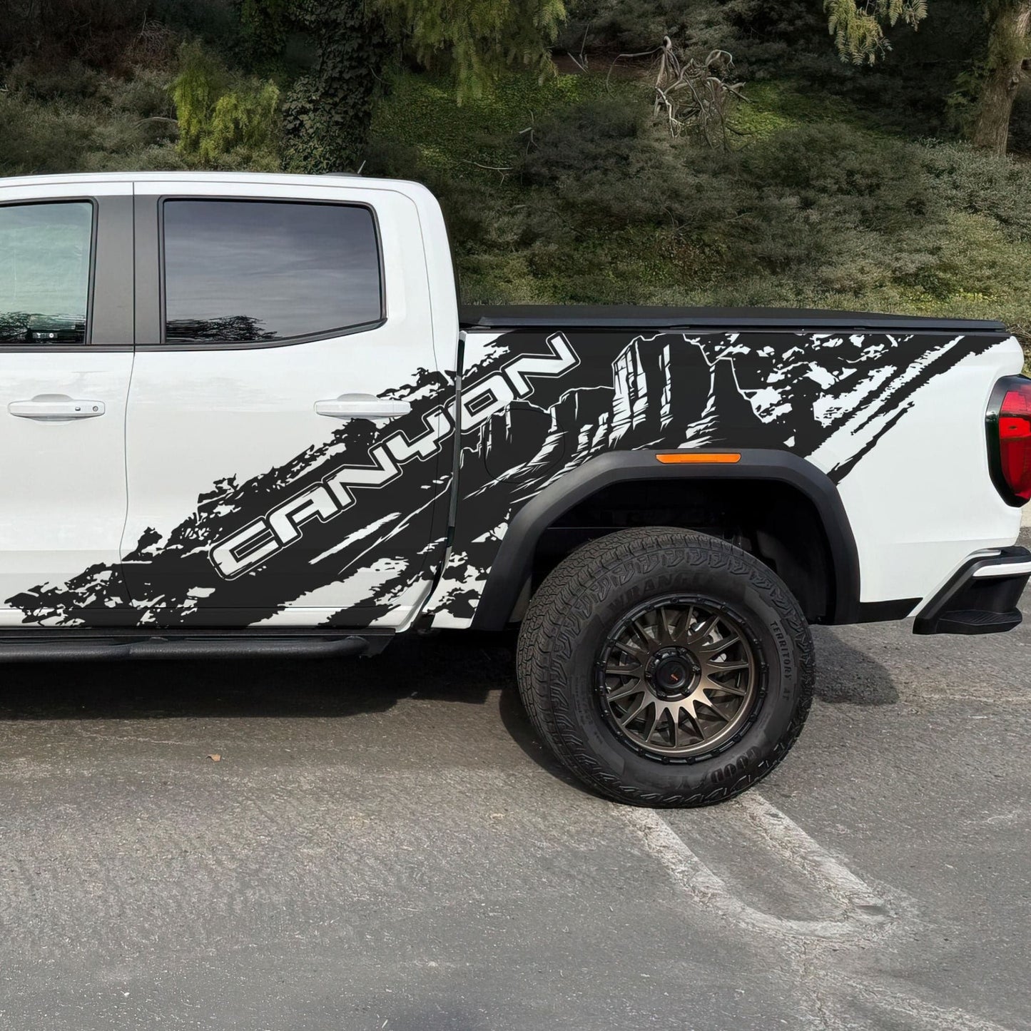 GMC Canyon Truck Mud Splash Vinyl Car Graphic Sticker. Set of 2. #7050