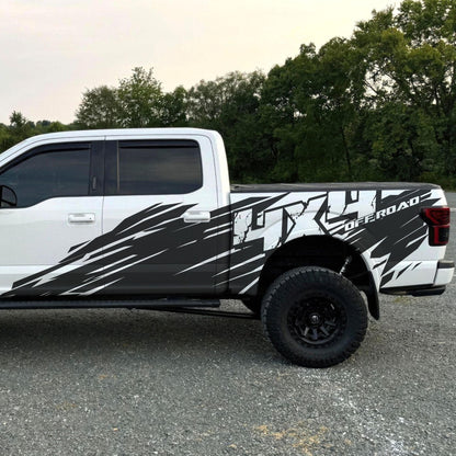 4x4 Off Road Truck Graphic Decal. Mud Splash Sticker. #6972