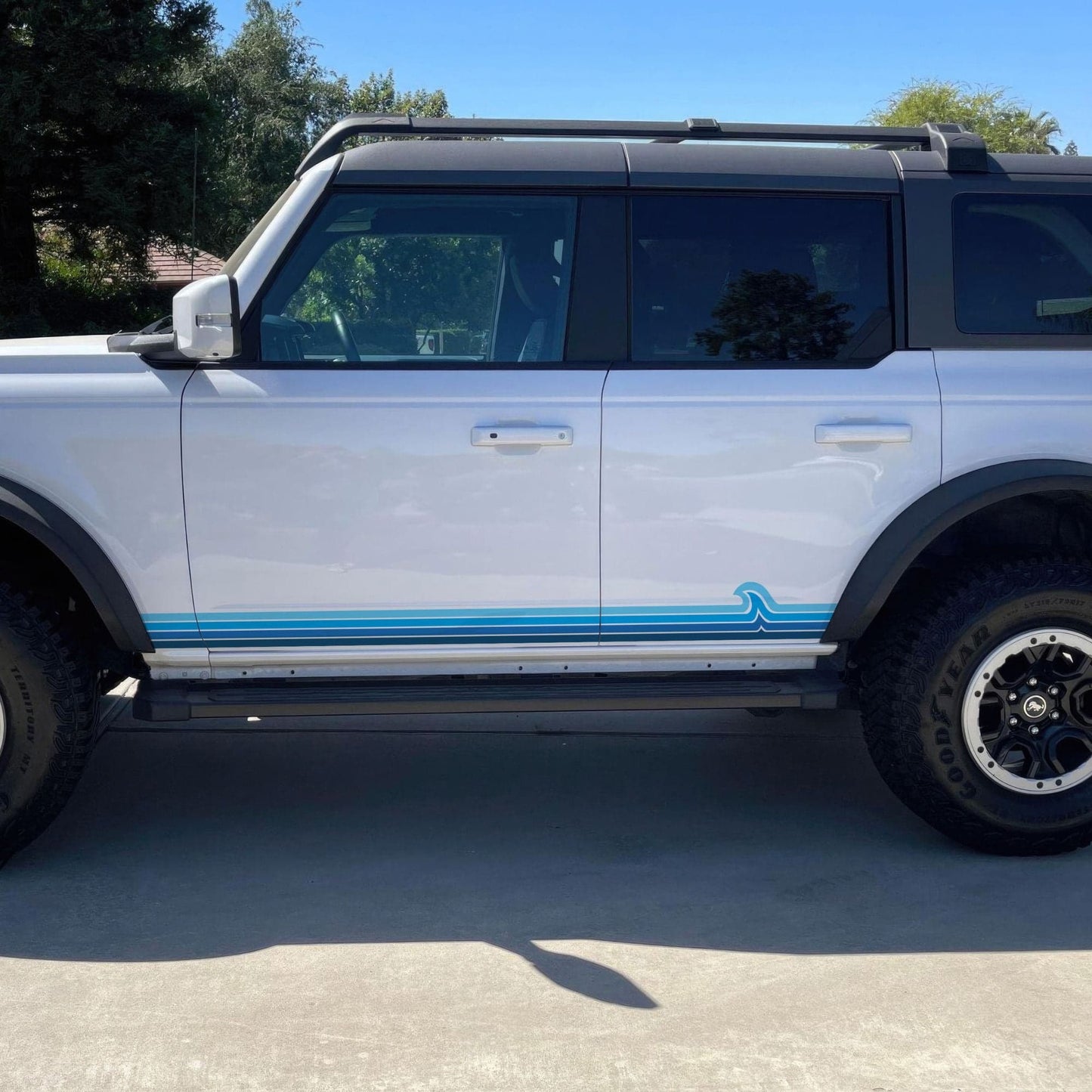 Surf Wave Truck / Car Decal. Overland Stripes Decal Sticker. Universal Fit for most Vehicles. #7051