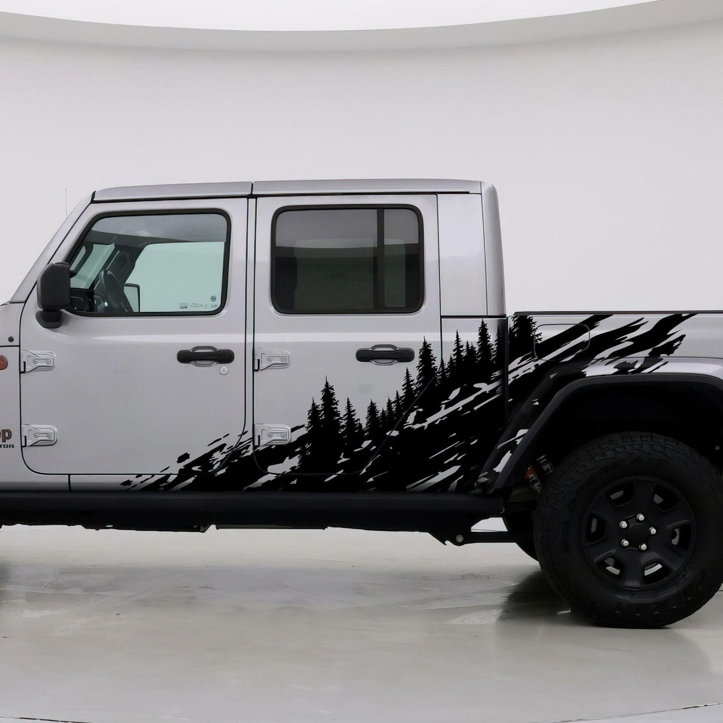 Overland Forest Tree Mud Splash Truck Decal. #6849