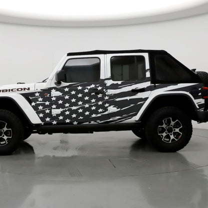 USA Flag Truck Decal Sticker. #6845