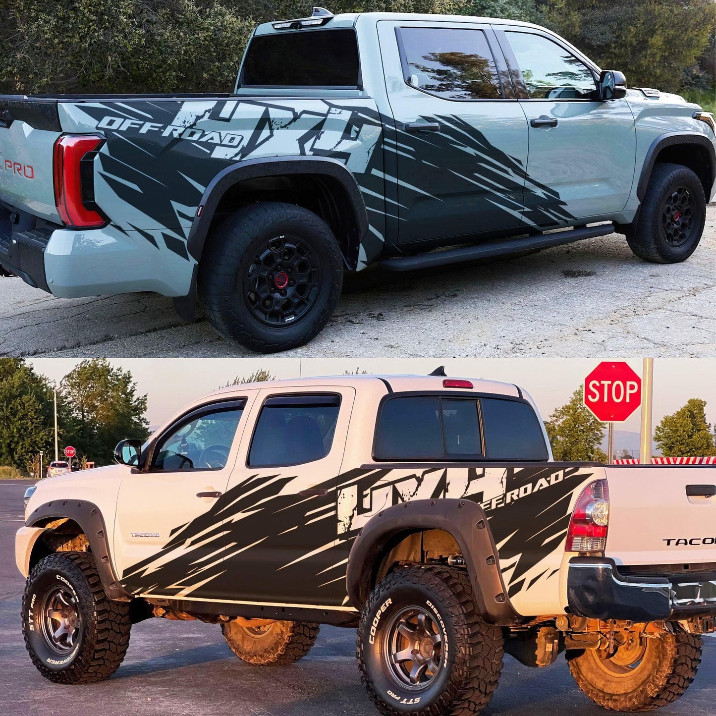 4x4 Off Road Truck Graphic Decal. Mud Splash Sticker. #6972