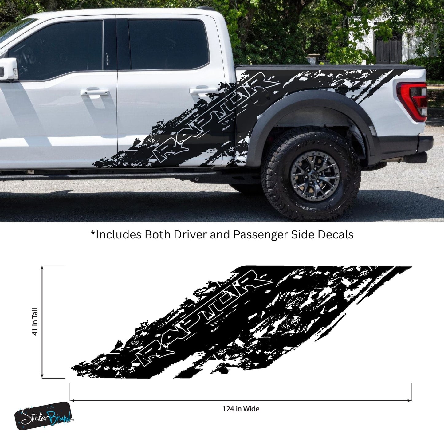 Ford Ranger Raptor Truck Splash Decal. #7084
