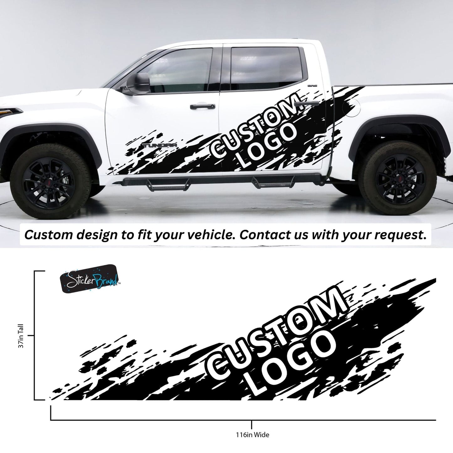 Custom Off Road Graphic Truck Decal Sticker. Personalized Logo for your Vehicle. #7009