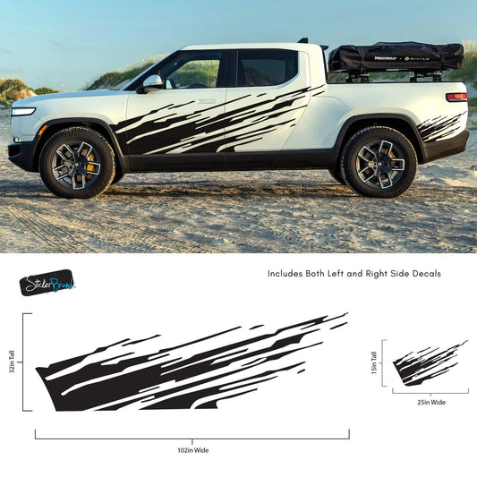 Digital Mud Splash Truck Decal. Universal Fit. Set of 2. #6928