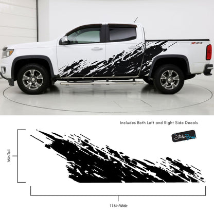 Chevy Colorado Truck Mud Splash Graphic Sticker. #6897