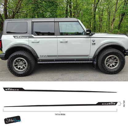 Offroad Overland Bronco Stripes Decal Sticker. #7035