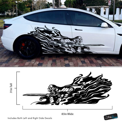 Samurai Warrior Graphic Car Decal Sticker. #6933