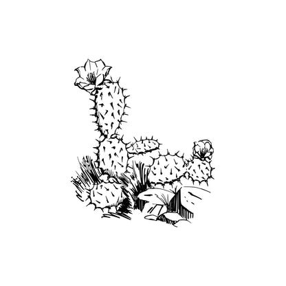 Arizona Desert Cactus Wall Decal. #236