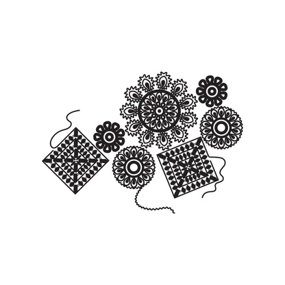 Vinyl Wall Decal Sticker Crochet #OS_DC352