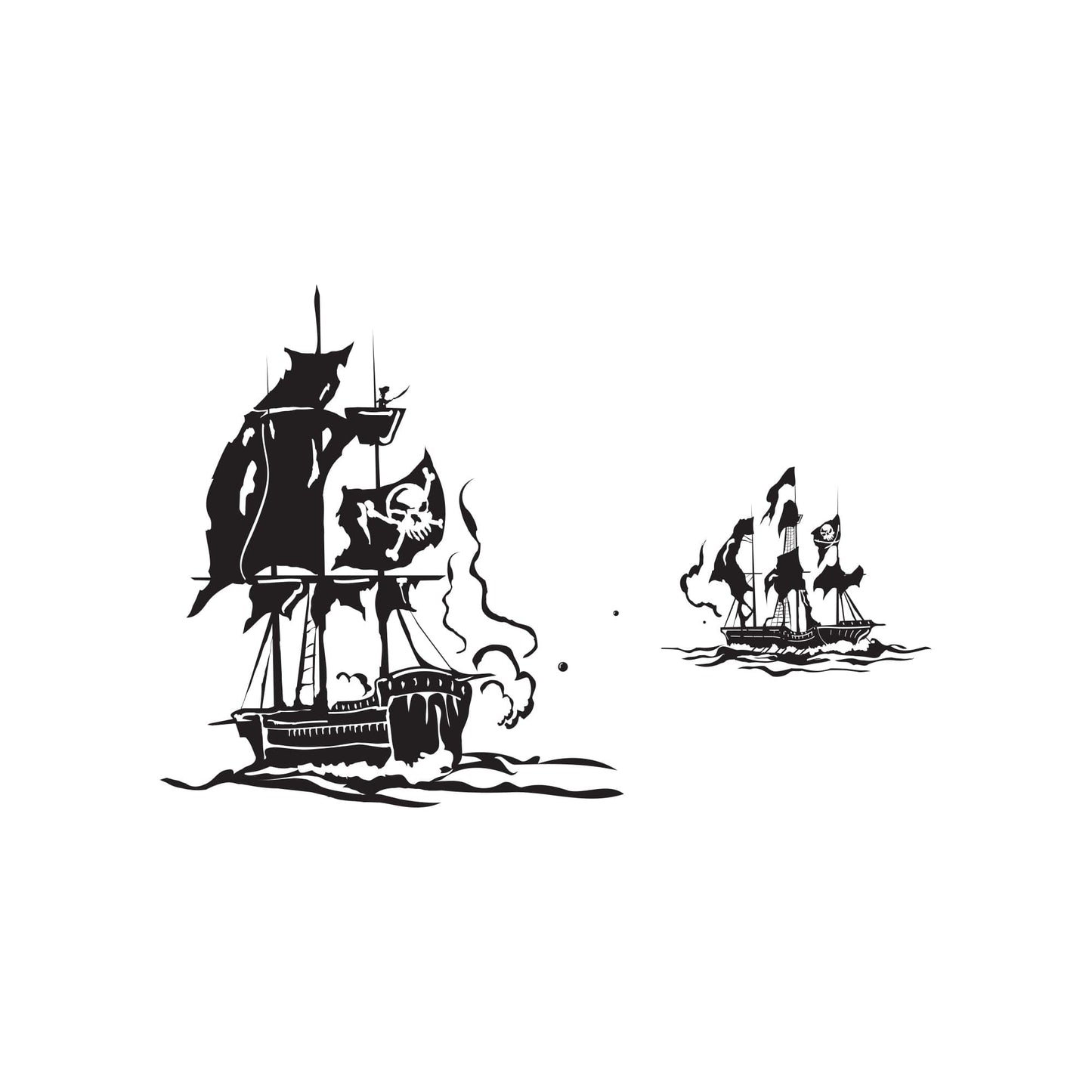 Pirate Ships Vinyl Wall Decal Sticker. #GFoster125