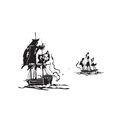 Pirate Ships Vinyl Wall Decal Sticker. #GFoster125