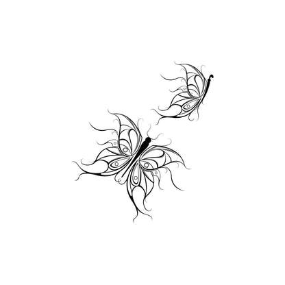 Flying Designer Butterflies Wall Decal. #1084