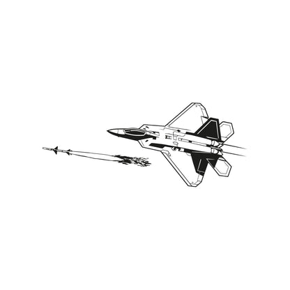F-22 Raptor Fighter Jet Wall Decal. #7038
