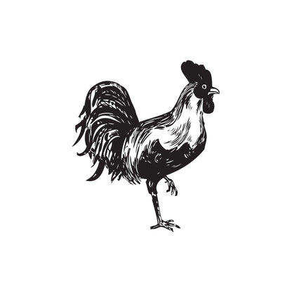 Rooster Vinyl Wall Decal Sticker. #655