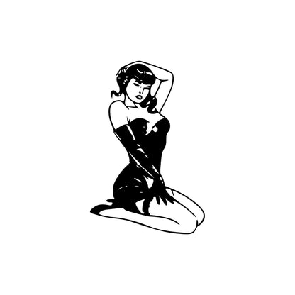 Sexy Pinup Girl Wall Decal Sticker. #226