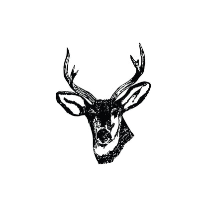 Deer Buck Head Vinyl Wall Decal Sticker.  #649