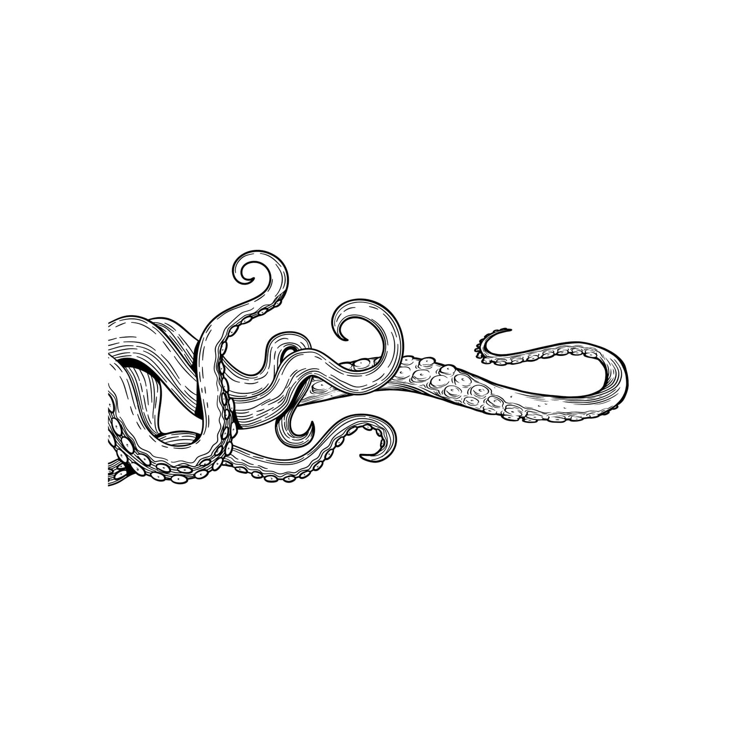 Nautical Octopus Tentacles Wall Decal Sticker. #7101