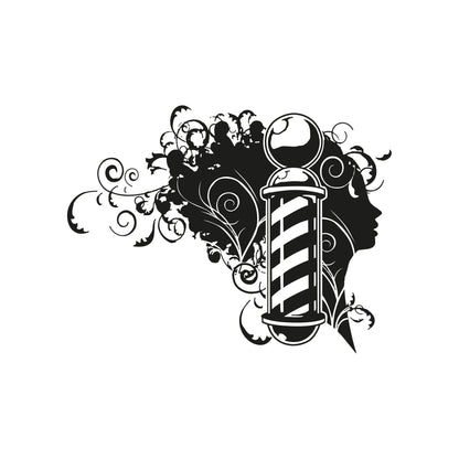 Barbershop Pole Decal Sticker Design. #OS_AA594