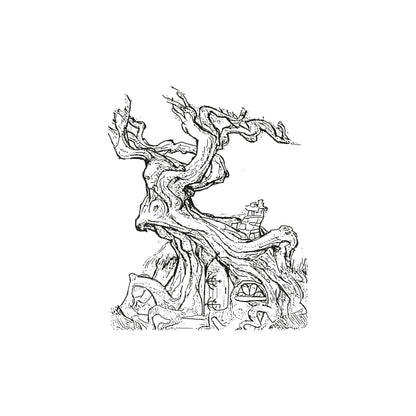 Twisted Hobbit Treehouse Vinyl Wall Decal Sticker . #OS_AA1334