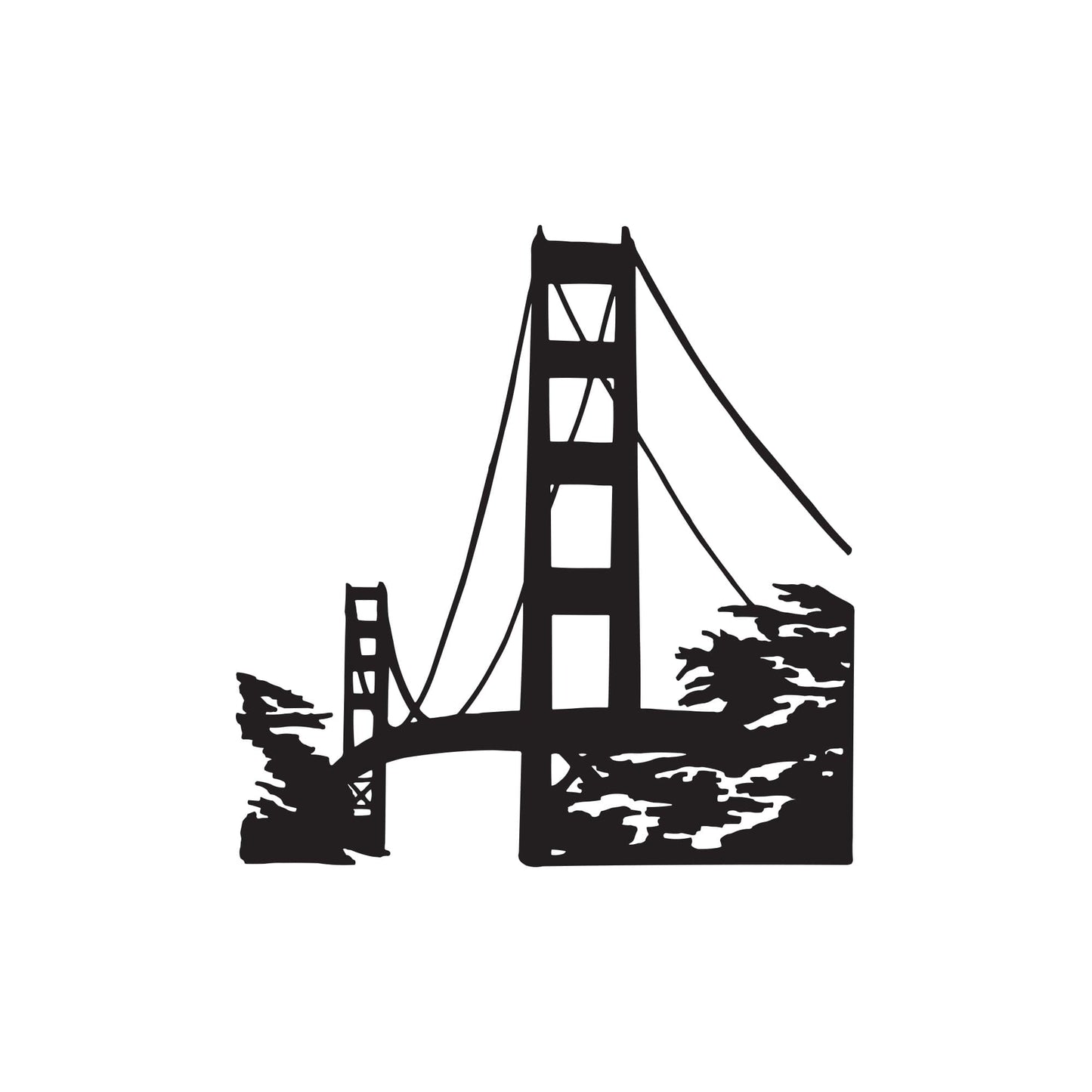 Golden Gate Bridge Wall Decal. #174
