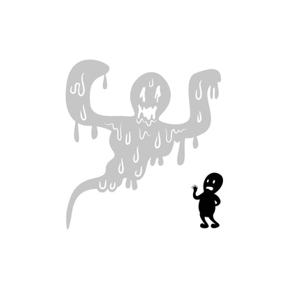 Drippy Ghost Vinyl Wall Decal Sticker. #OS_MB415