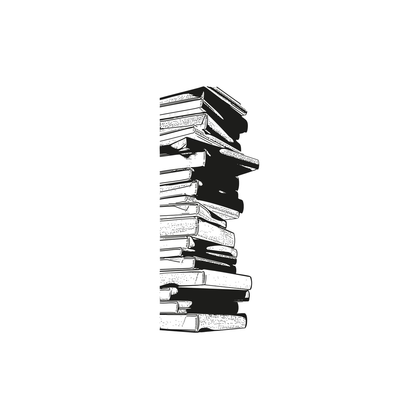 Stack of Library Books Wall Decal. Readers' Retreat Room. #5062