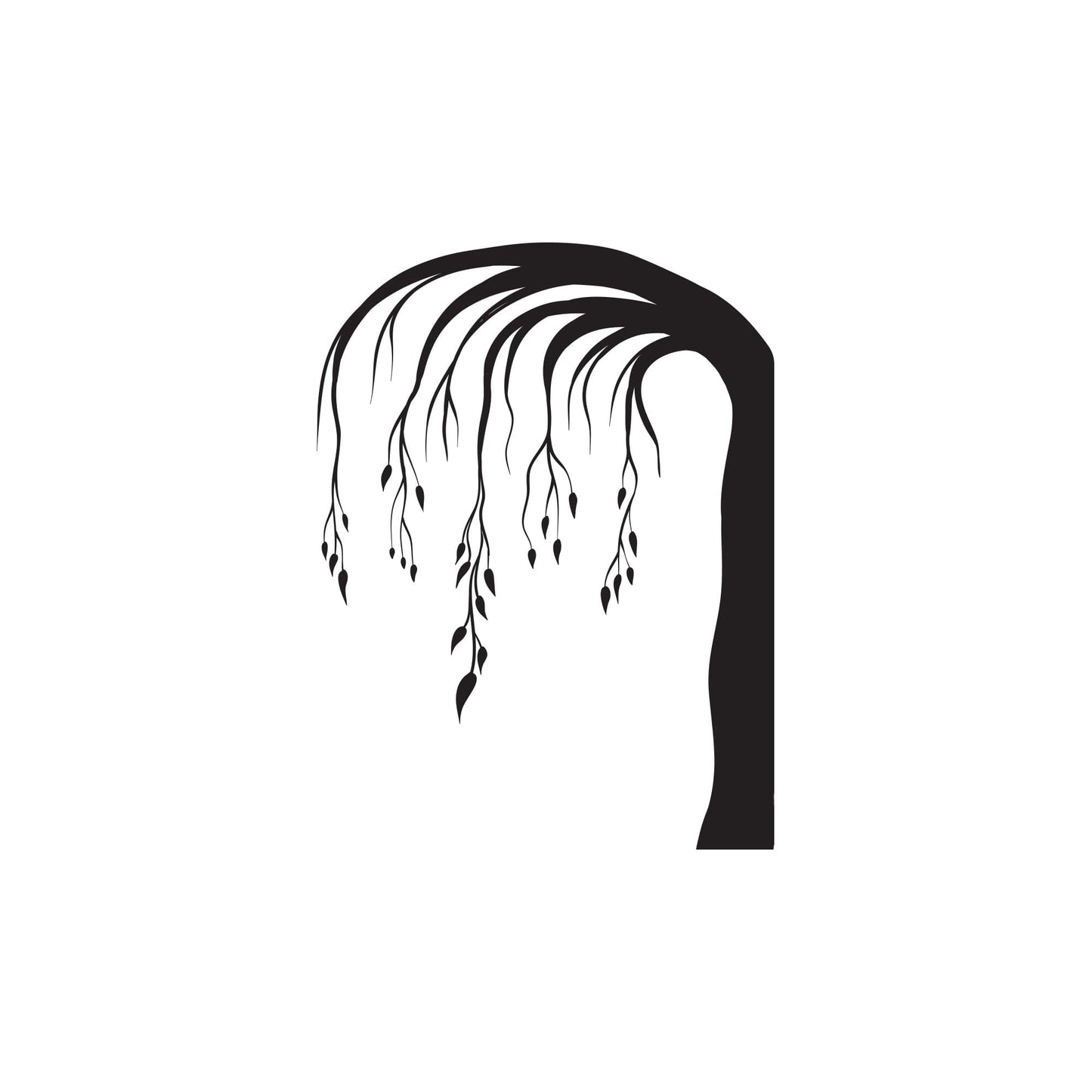 Weeping Tree Wall Decal Sticker. Hanging Branches. #OS_MB1047