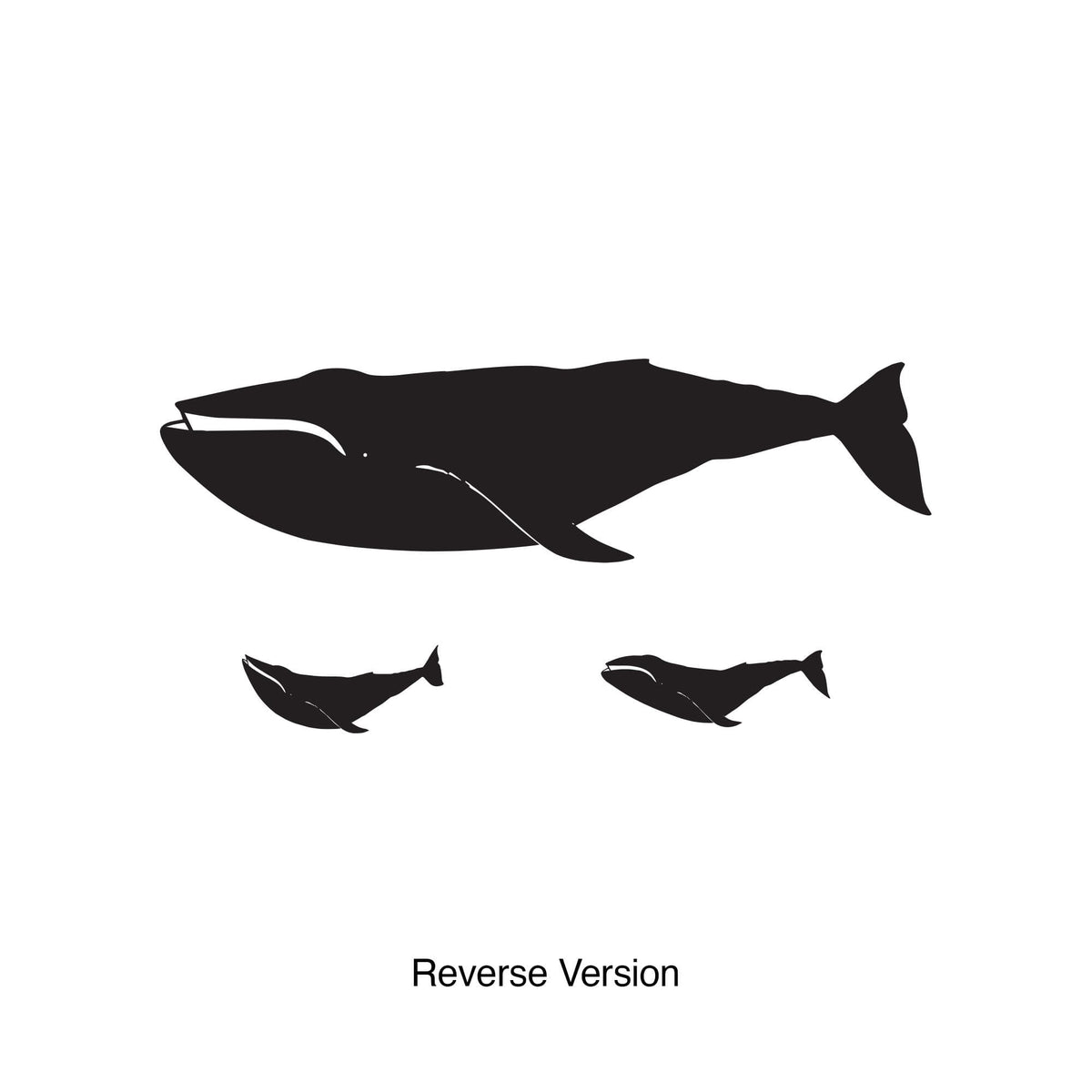 Vinyl Wall Decal Sticker Whale Baby Family #196