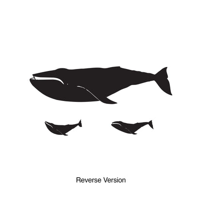 Vinyl Wall Decal Sticker Whale Baby Family #196