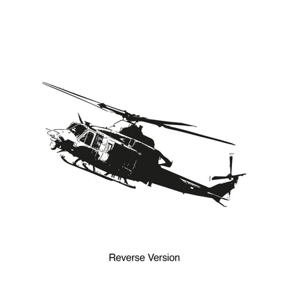 Vinyl Wall Decal Sticker Flying Helicopter #5054