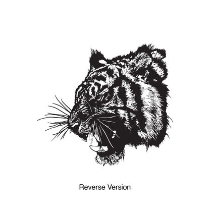 Angry Tiger Growling Vinyl Wall Decal Sticker. #791