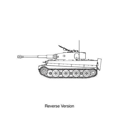 Military Tank Wall Decal Sticker. German Tiger Tank. #1537