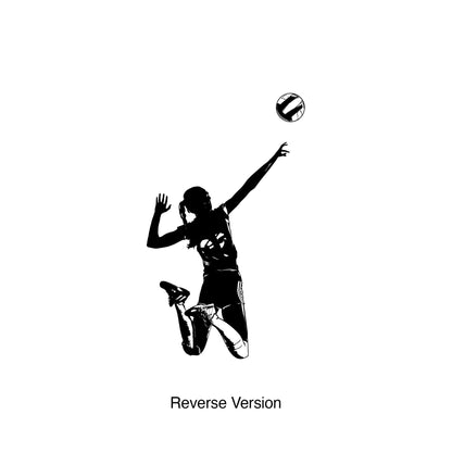 Girl's Volleyball Wall Decal Sticker. #6711