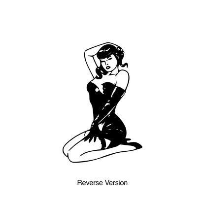 Sexy Pinup Girl Wall Decal Sticker. #226