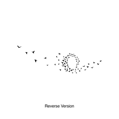 Birds Flying in Circular Pattern Wall Decal Sticker. #7030