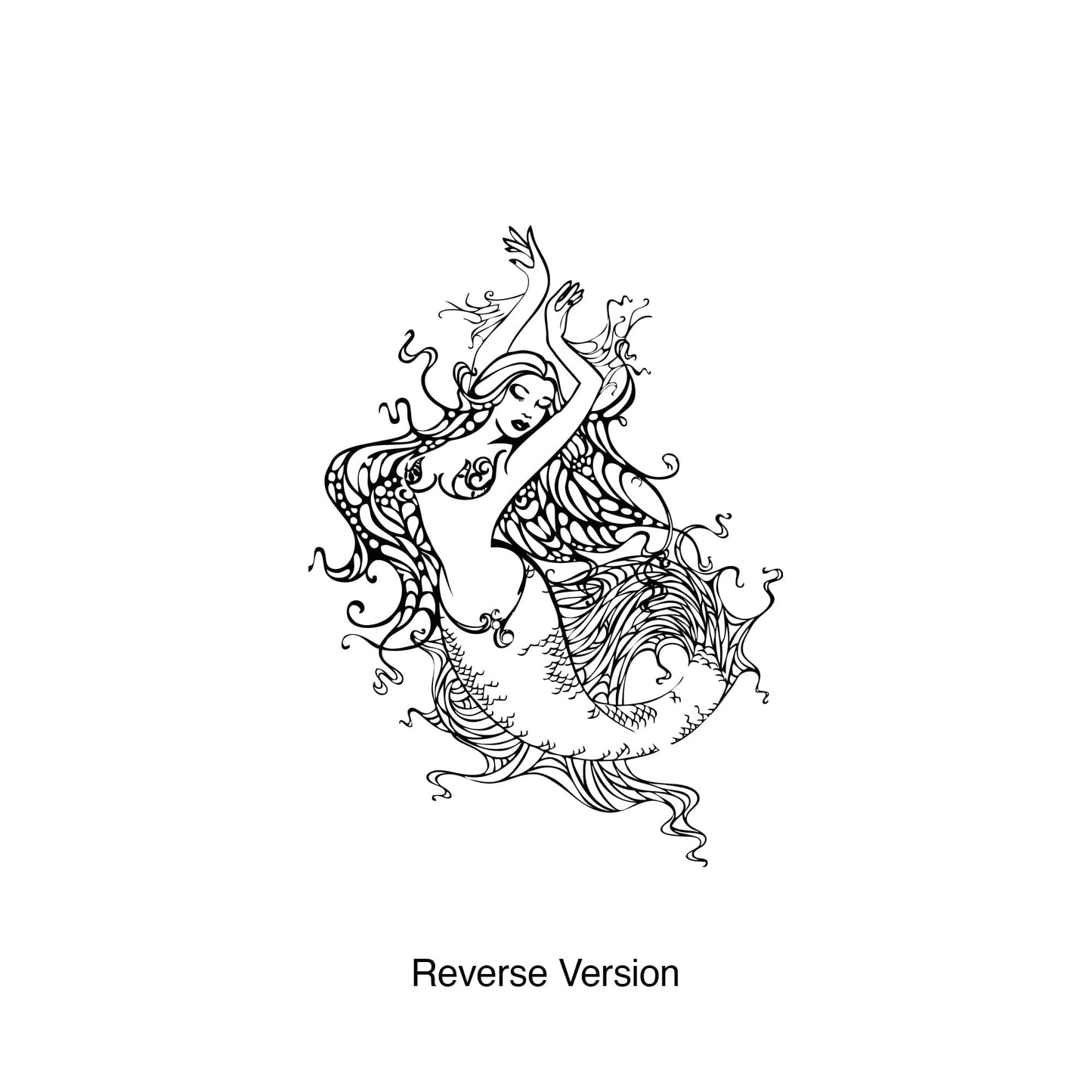 Vintage Mermaid Wall Decal Sticker #OS_AA1690